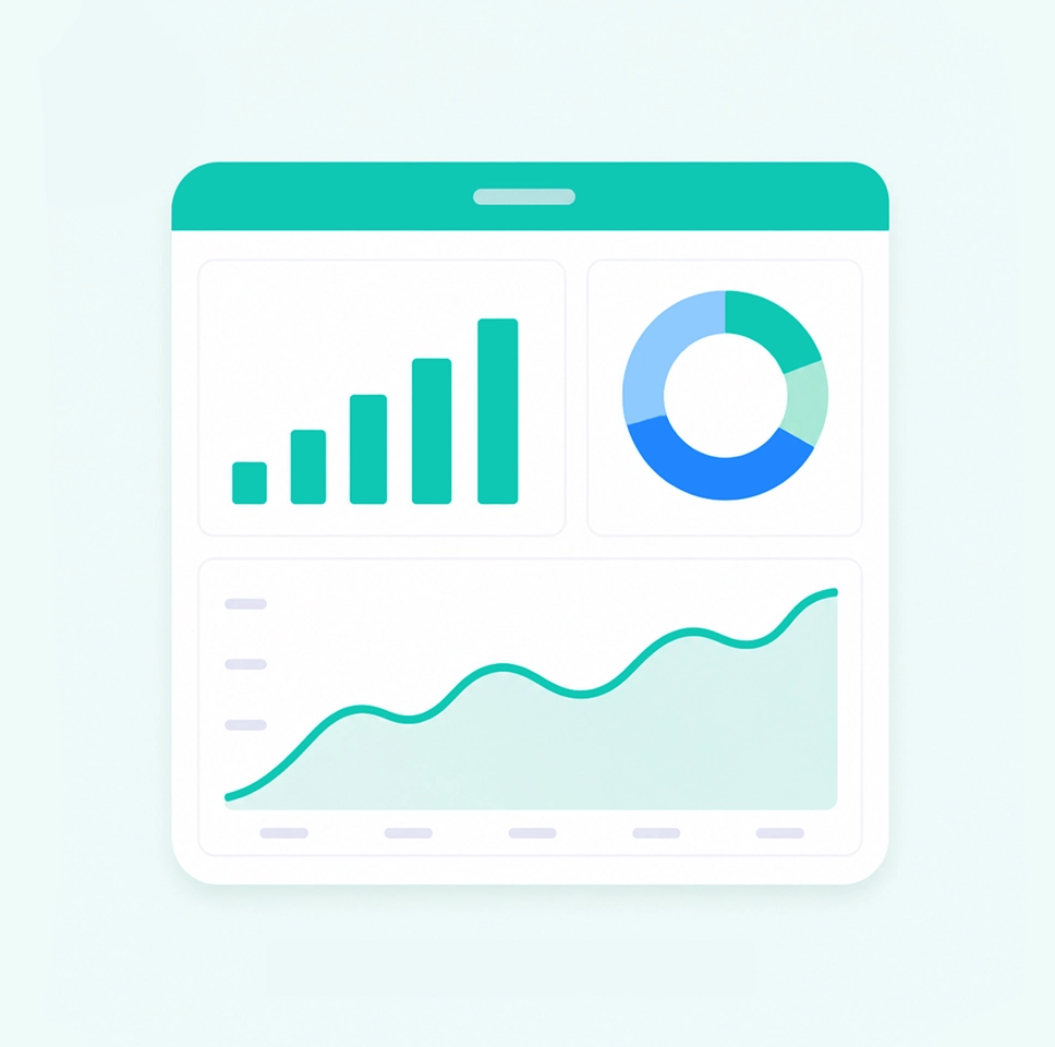 Grow with reports illustration